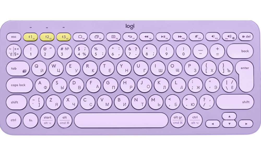 

Клавиатура беспроводная Logitech K380, фиолетовый