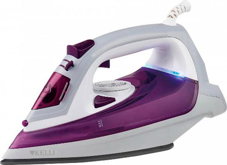 

Утюг паровой Kelli KL-1653, лиловый, Лиловый/белый