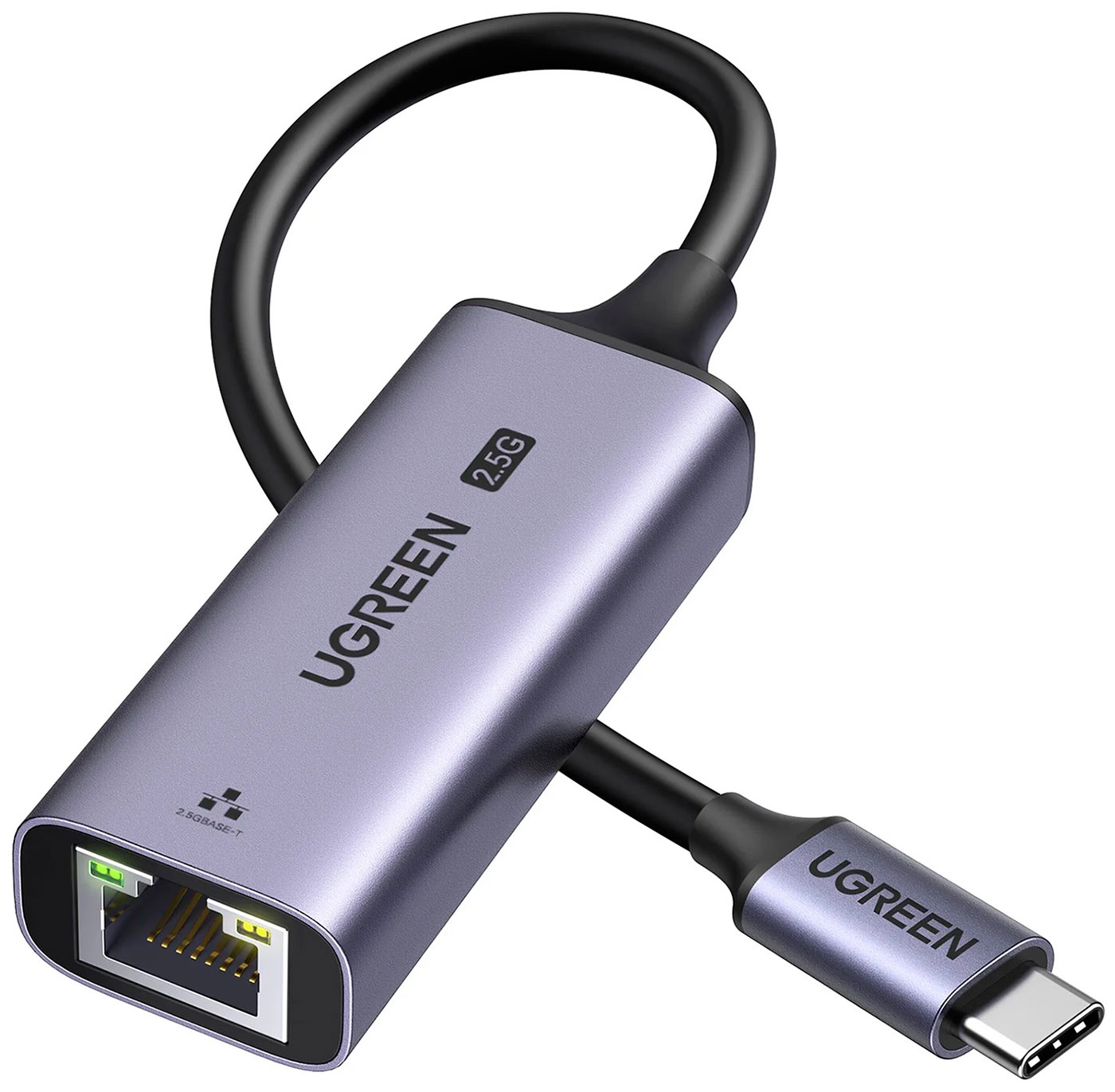 

Адаптер Ugreen CM648, USB-A 3.0 - RJ45 2.5G (25051), Серый