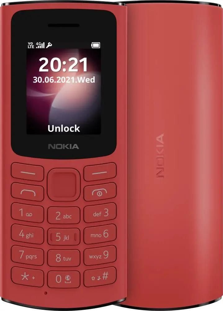 Изображение товара Мобильный телефон Nokia 106 DS TA-1564 красный 2Sim Изображение товара Мобильный телефон Nokia 106 DS TA-1564 красный 2Sim