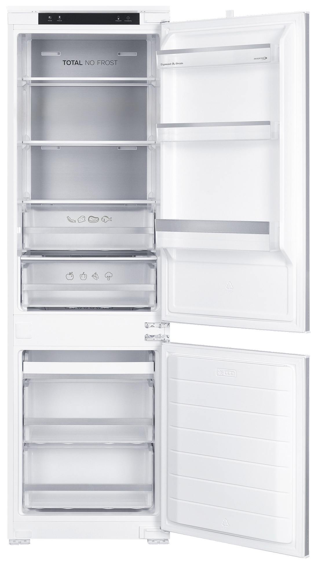 Изображение товара Холодильник Zigmund & Shtain BR 23 X с No Frost и Fresh+, 253 л