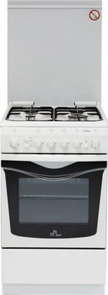 

Газовая плита De luxe 506040.01г (крышка), Белый