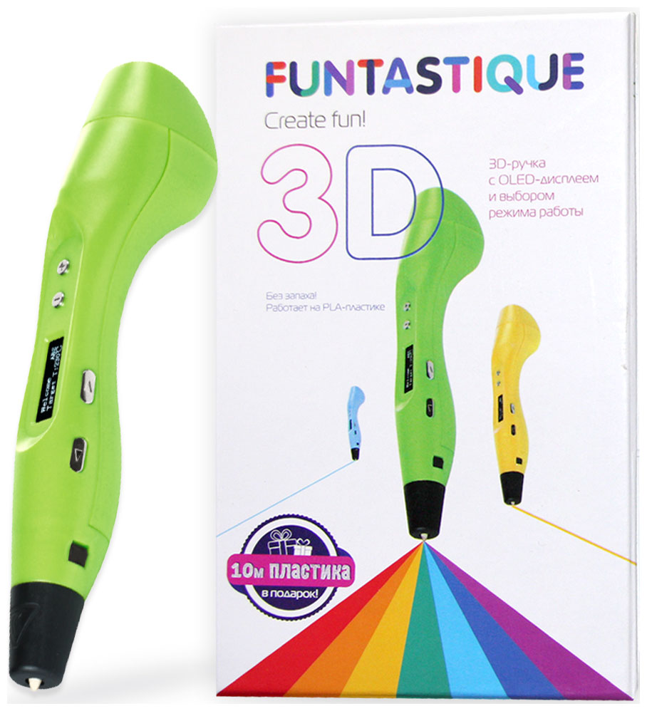 цена 3D-ручка Funtastique ONE, цвет Зеленый