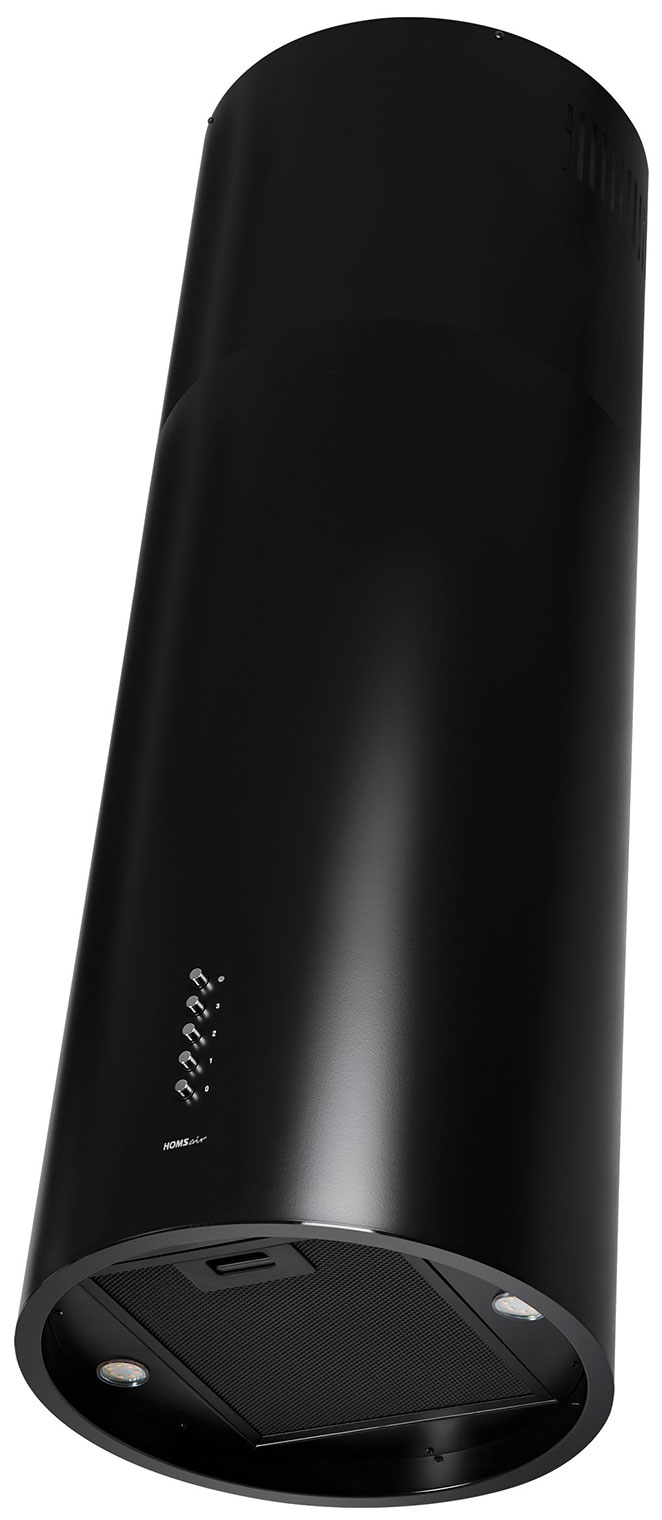 Изображение товара Вытяжка Homsair FLY 1000PH черная для кухни до 40 м2 с жироулавливающим коллектором