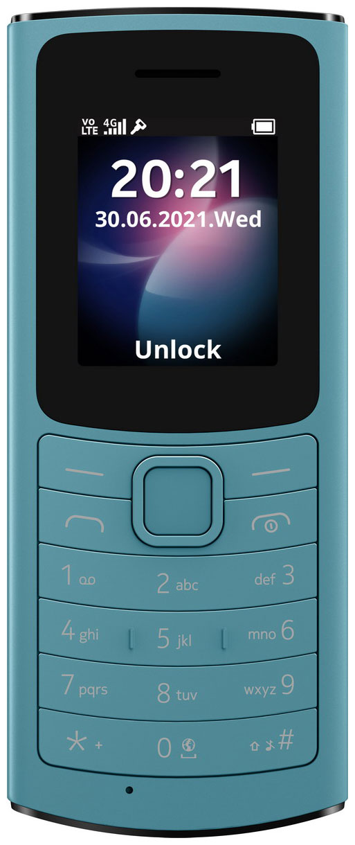 Мобильный телефон Nokia 110 4G DS Aqua NOK-16LYRE01A01