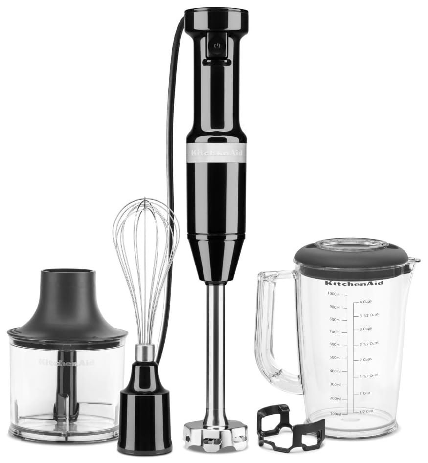 Погружной блендер KitchenAid 5KHBV83EOB черный