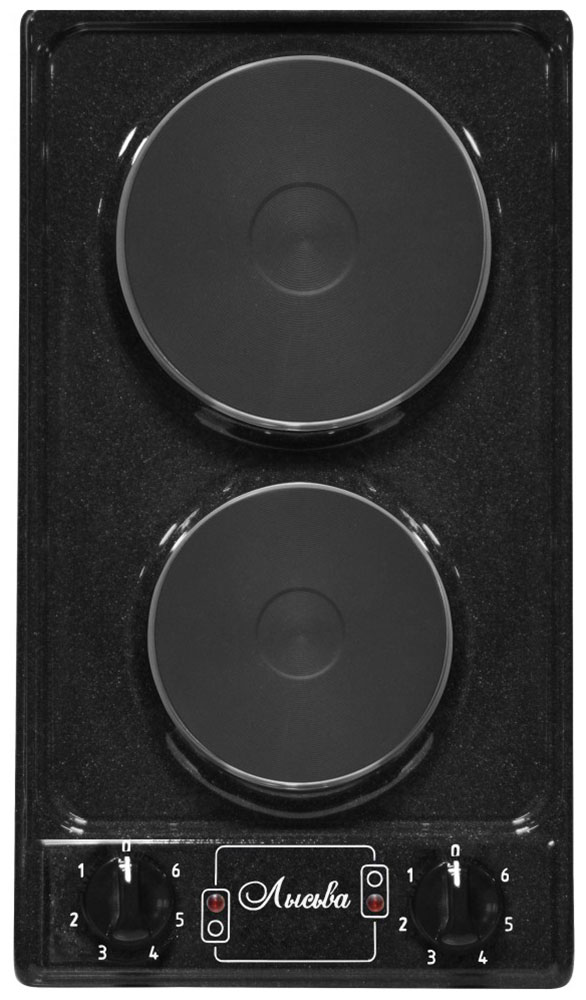 Настольная плита Лысьва ЭПБ 21, 2,2кВт рябчик черный электрическая настольная плита