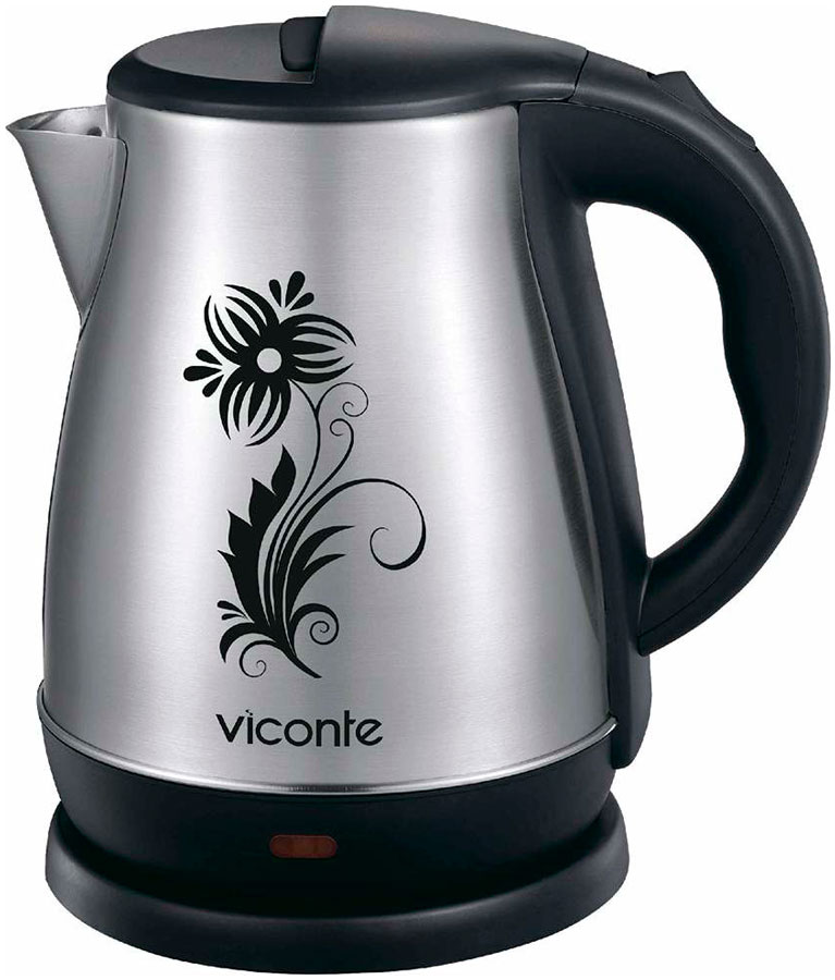 чайник viconte vc 3251 черный серебристый Чайник электрический Viconte VC-3251