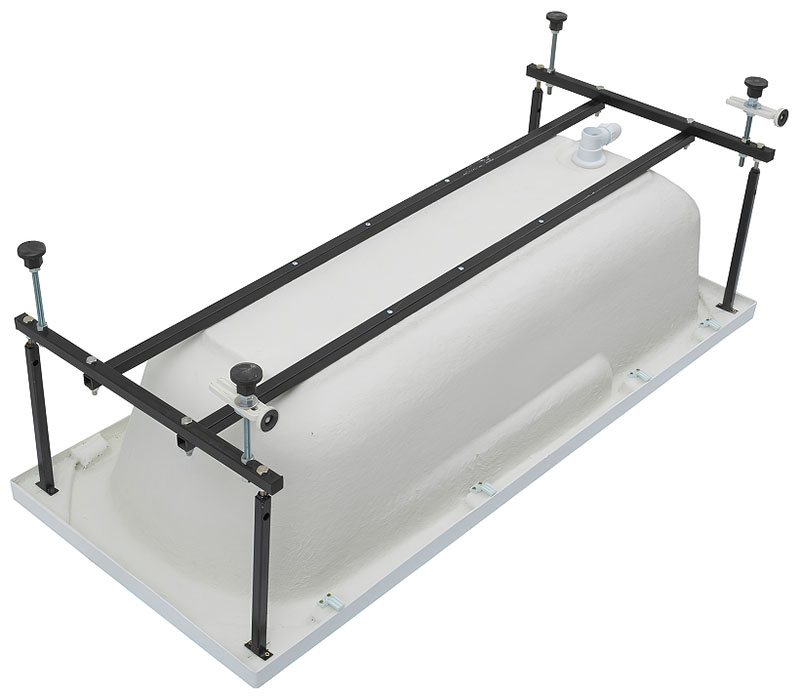 Изображение товара Каркас разборный Aquanet для акриловой ванны Extra 160 черный (00254892)