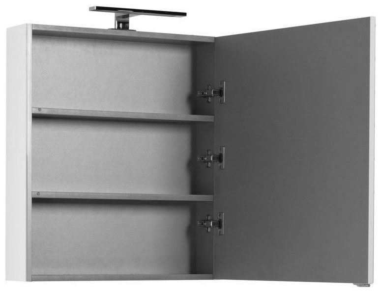 Изображение товара Зеркальный шкаф Aquanet Порто 60 белый с механизмом доводчика и влагостойким ЛДСП