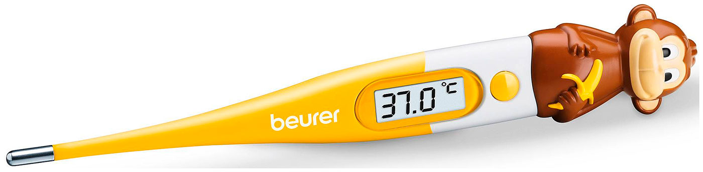 Термометр электронный Beurer BY11 Monkey, желтый термометр beurer ft13 white 791 09