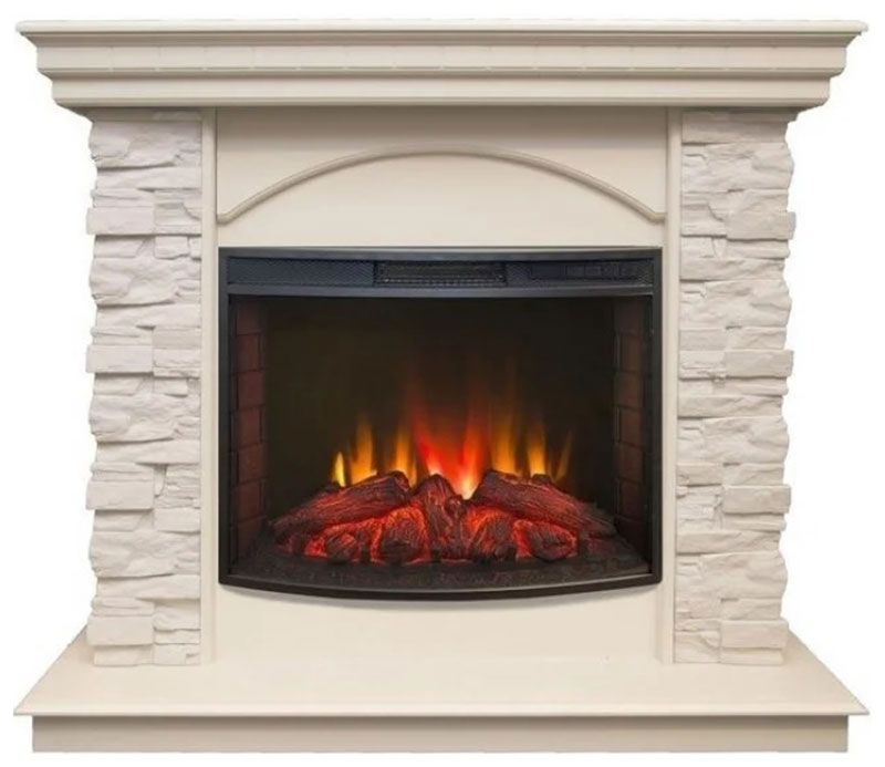 

Каминокомплект Realflame ELFORD STD/EUG/24/25'5 WT EVRICA 25.5 (CH-720), Белый дуб