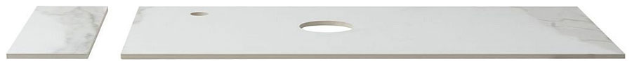 Изображение товара Столешница Aquanet Nova Lite Loft 90 L АВ01 мрамор белый для ванной современной мебели