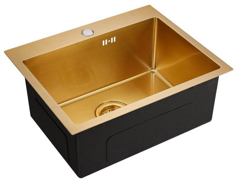 

Кухонная мойка Emar EMB-115 PVD Nano Golden, Золотистый