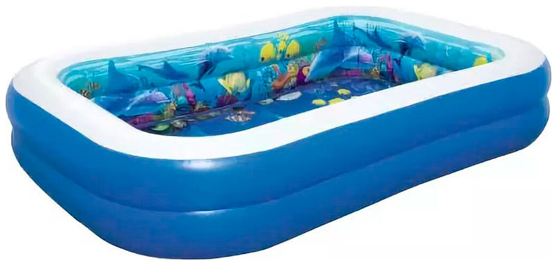 Изображение товара Бассейн надувной детский BestWay Поиски сокровищ 54177 262х175х51 см