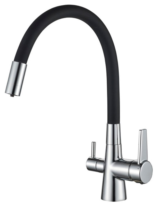 Изображение товара Кухонный смеситель Haiba HB858-7/черный (HB76858-7)