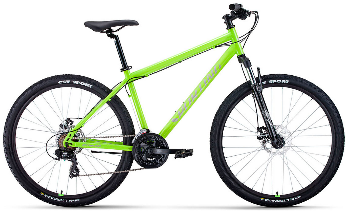 Велосипед Forward SPORTING 275 2.0 D 275 8 ск. рост. 17 2023 ярко-зеленый/серебристый RB3R78136BGNXSR