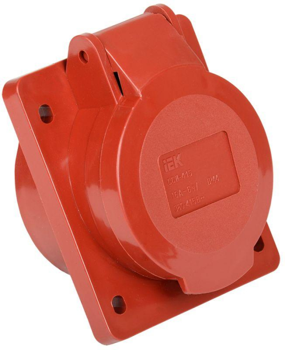 Изображение товара Встраиваемая розетка IEK 16А 3P+E+N IP44 380В ССИ-415