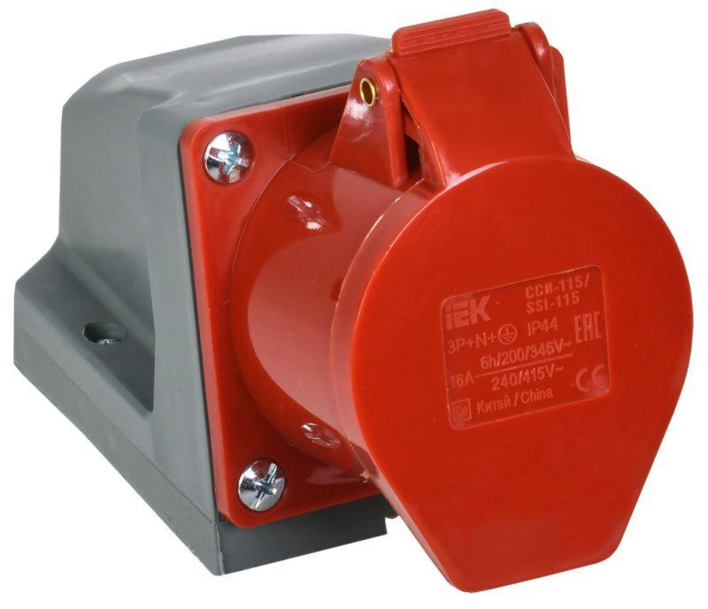 Изображение товара Изделия для электромонтажа IEK Розетка ОП ССИ-115 16А IP44 Китай