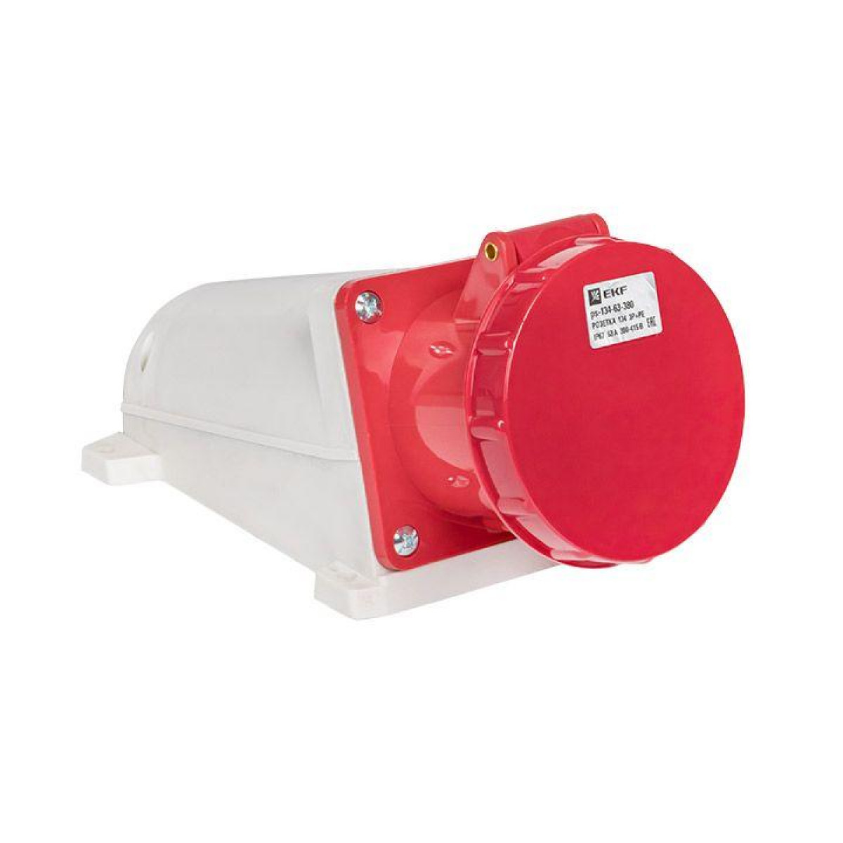 Изображение товара Розетка наружная для электромонтажа EKF 134 63А 380В IP67