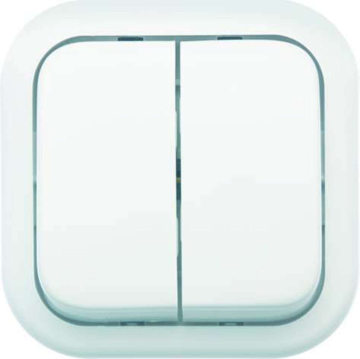 Изображение товара Выключатели, переключатели, диммеры Кунцево-Электро Выключатель 2-кл. ОП Валентина 10А IP20 А56-025 бел. Кунцево