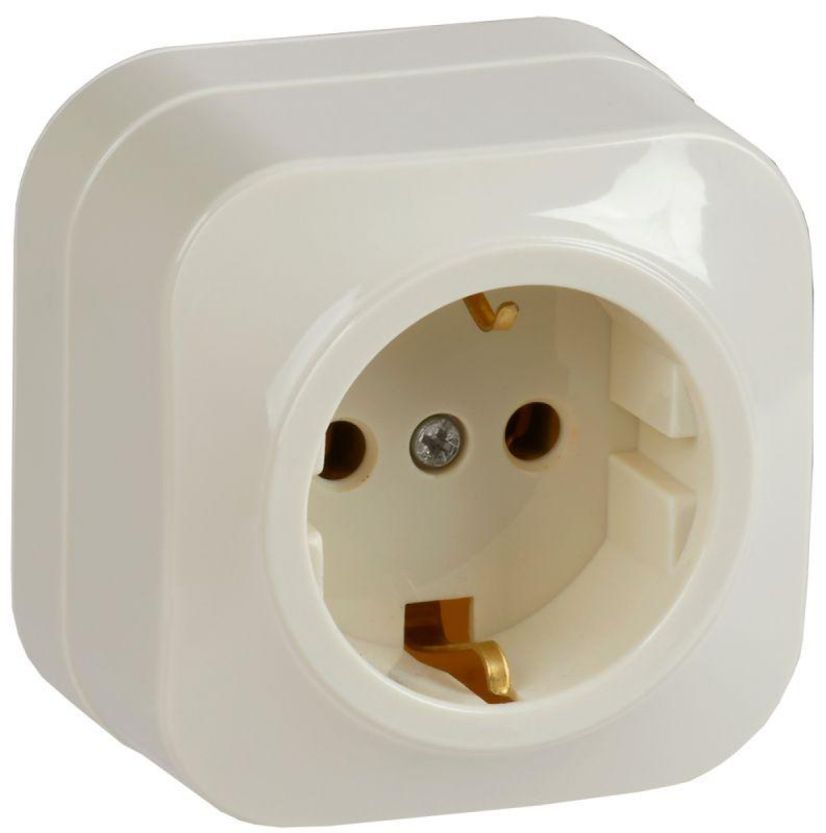 Изображение товара Розетка IEK РС20-3-ХК 16А с заземлением для накладного монтажа