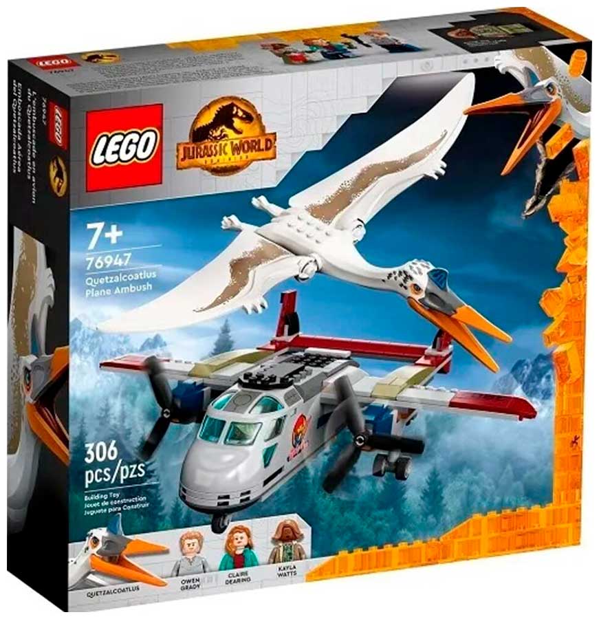 Конструктор Lego Jurassic World Кетцалькоатль: нападение на самолет 76947