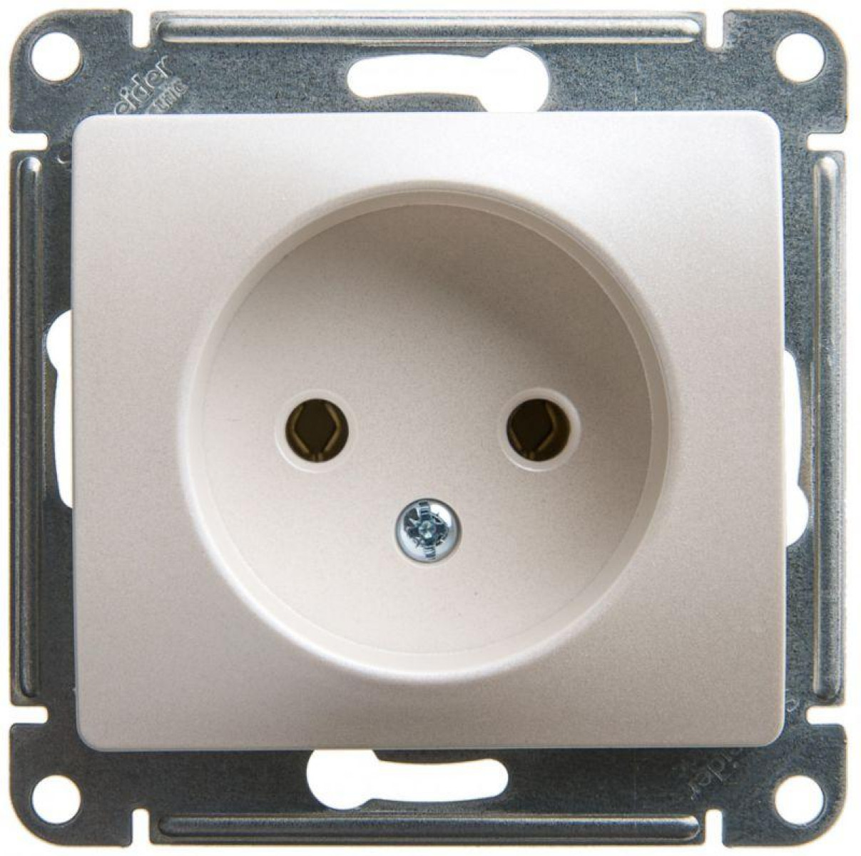 Изображение товара Розетки Systeme Electric Розетка 1-м СП Glossa 16А IP20 250В без заземл. механизм перламутр. SE