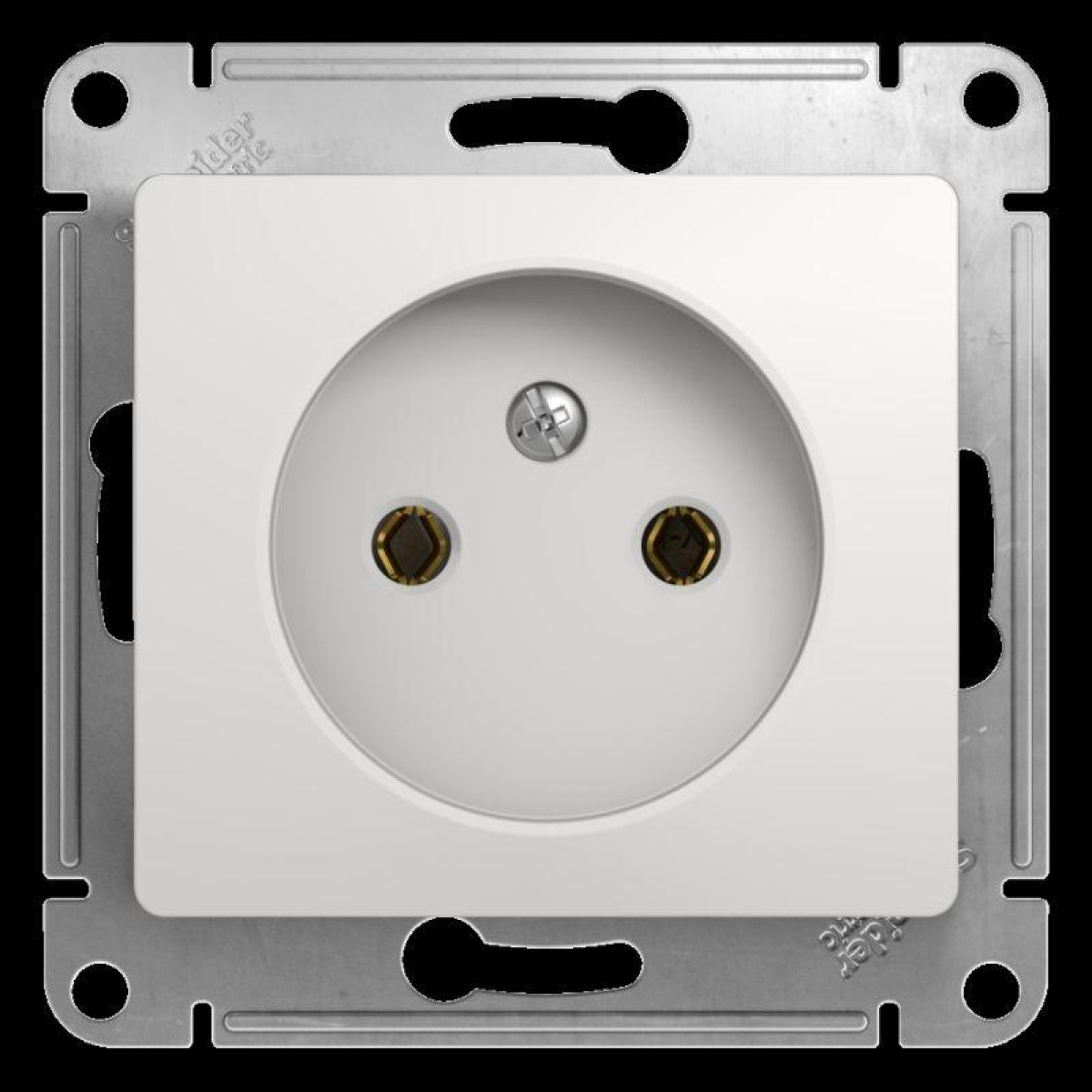 Изображение товара Розетка Systeme Electric Glossa 16А IP20 без заземления белая