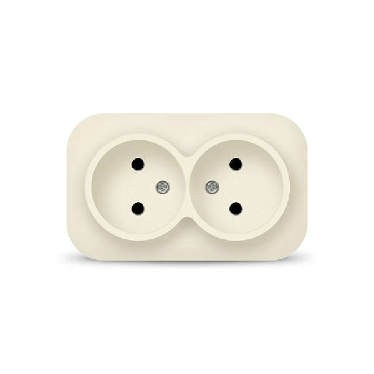 Изображение товара Розетка Ionich 2-м ОП 10А IP20 без заземл. сл. кость