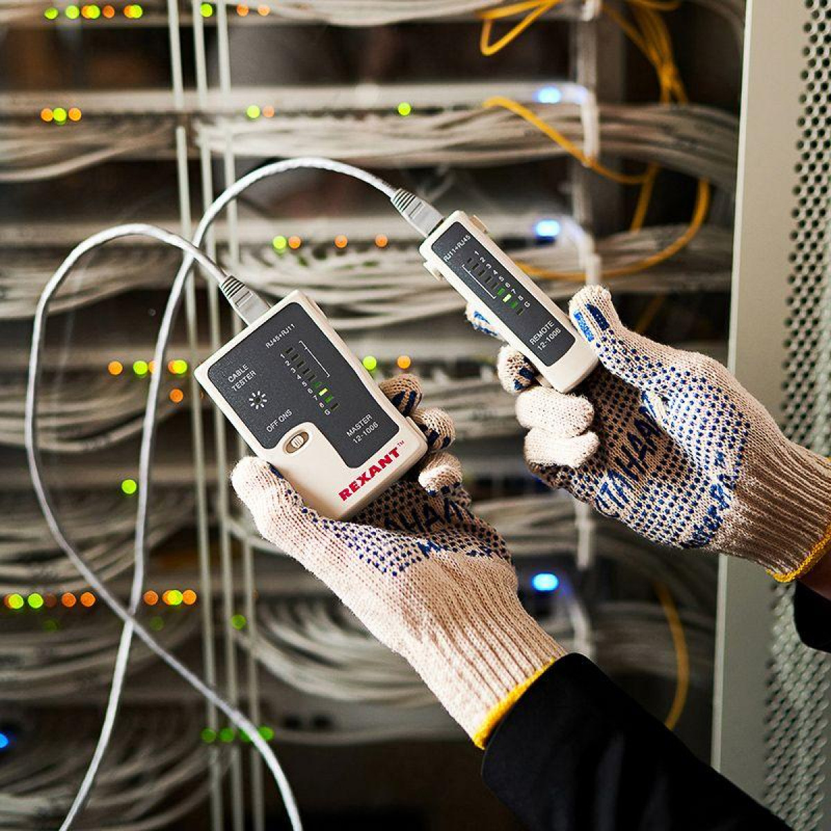 Изображение товара Тестер кабеля Rexant RJ45+RJ11 HT-C004 TL-468