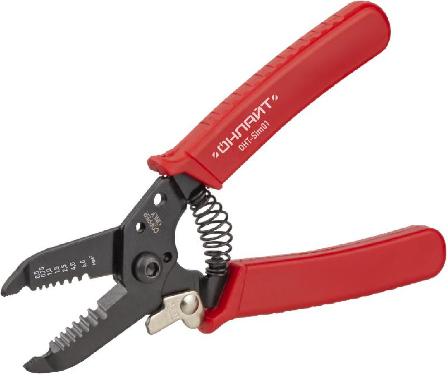 Изображение товара Инструмент для зачистки кабеля Онлайт 80 921 OHT-Sim01 механический красный