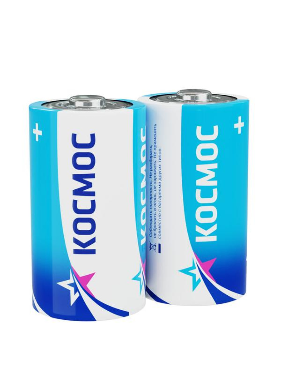 Изображение товара Элемент питания солевой Космос D/R20 2 шт батарейки для устройств 1.5 В