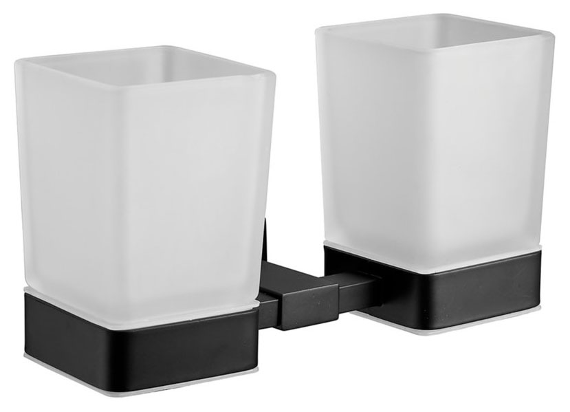 Изображение товара Стакан с держателем Belz двойной B903 черный - практичный аксессуар для автомобиля