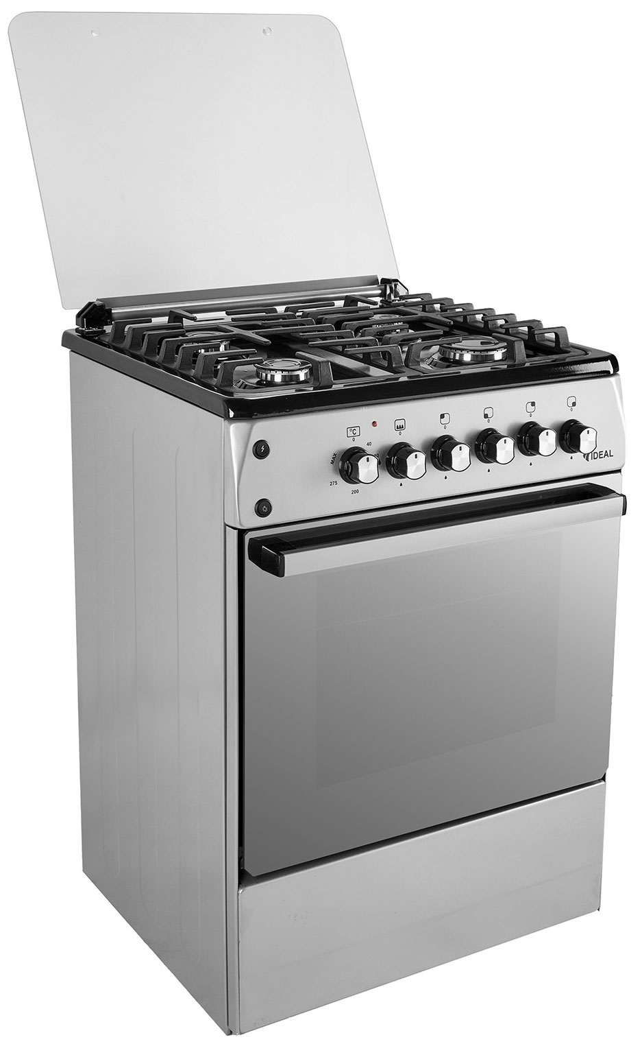 Изображение товара Комбинированная плита Ideal L 155, газ-контроль, чугунные решетки, серый