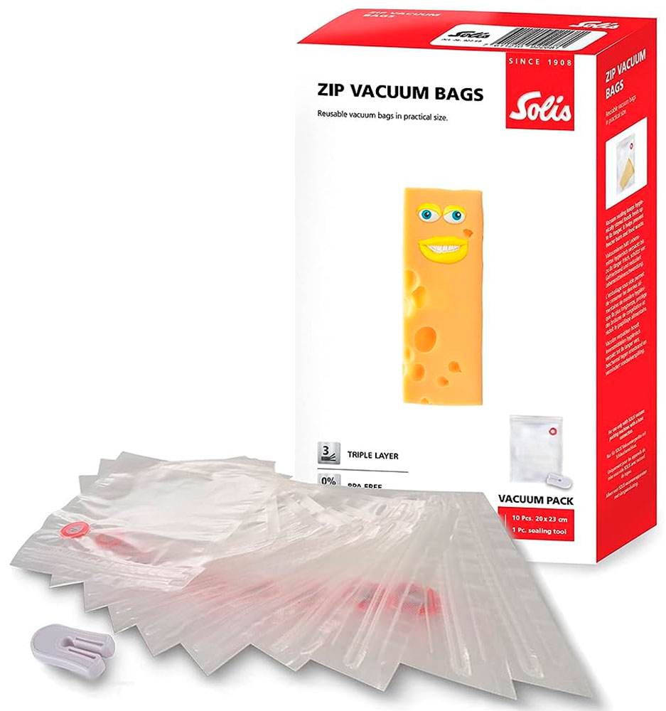 Изображение товара Пакеты для вакуумного упаковщика Solis ZIP 20x23 см, 10 шт