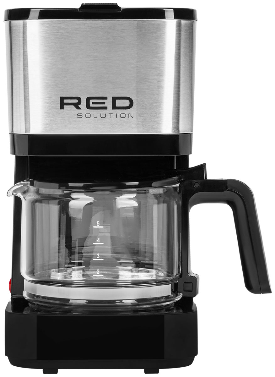 Изображение товара Капельная кофеварка Red Solution RCM-M1528 600 Вт 0.6 л черный/серебристый