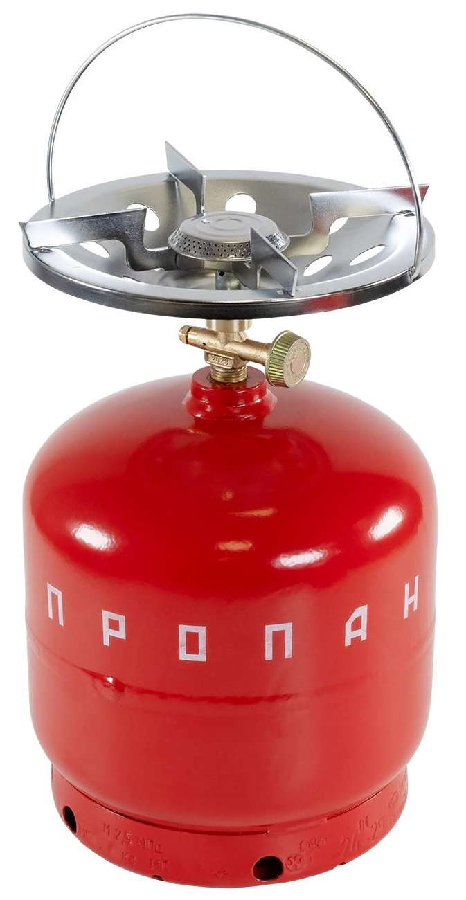 Изображение товара Портативная газовая плита CAMPER CS-007 с баллоном 7,2 л для кемпинга и отдыха