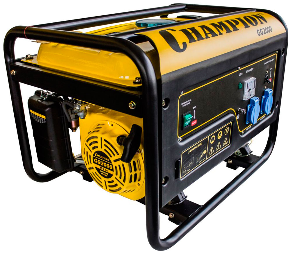 Изображение товара Электрический генератор и электростанция Champion GG 2000