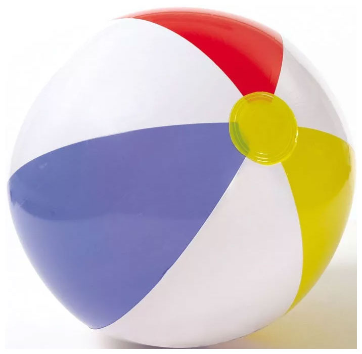 Изображение товара Пляжный мяч Intex 51 для детей и взрослых 3+ лет прочный винил