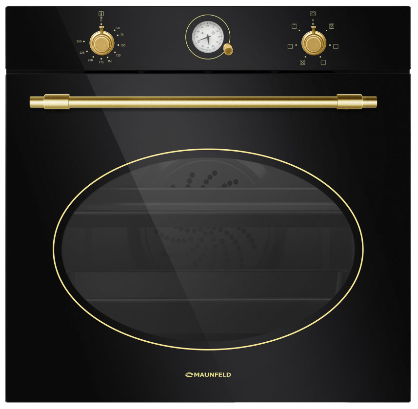 Изображение товара Электрический духовой шкаф Maunfeld EOEFG.566 RBG.RT 7 режимов конвекция гриль механическое управле