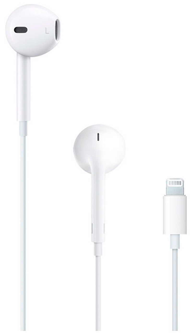 Изображение товара Наушники Apple EarPods с Lightning разъемом, встроенный микрофон, регулировка