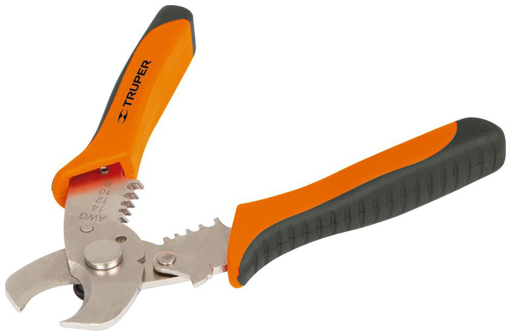 Профессиональный инструмент для зачистки и обрезки проводов Truper 17378 инструмент для зачистки и обрезки витой пары itk ts1 g30