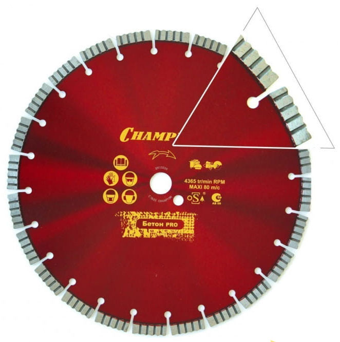 Изображение товара Диск алмазный Champion бетон PRO 500/25,4/10/4 Concremax C1627 Изображение товара Диск алмазный Champion бетон PRO 500/25,4/10/4 Concremax C1627