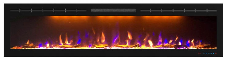 Изображение товара Электрокамин Royal Flame Crystal 72 RF встраиваемый декоративный с эффектом пламени