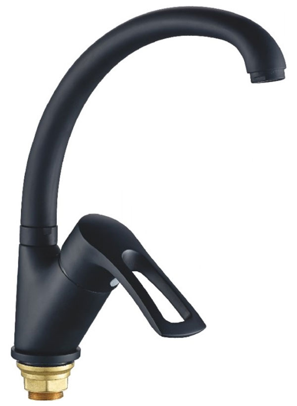 Изображение товара Кухонный смеситель Cron черный (CN77318-BC)