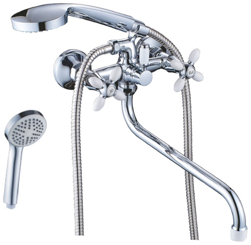 Изображение товара Смеситель для ванной комнаты Cron CN127, белый (CN22127-8)