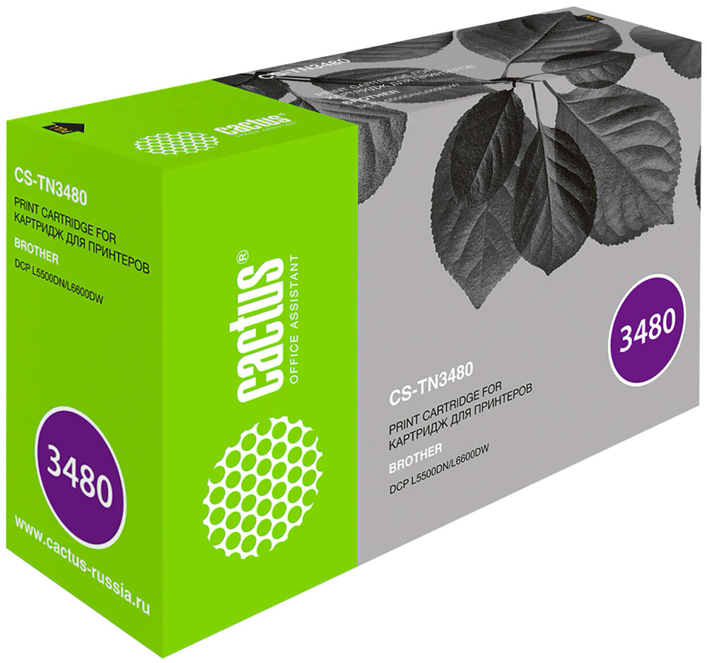Изображение товара Картридж лазерный Cactus для Brother L5500/L6600/L5200/L6400/L5750/L6900 ресурс 8000 страниц CS-TN3