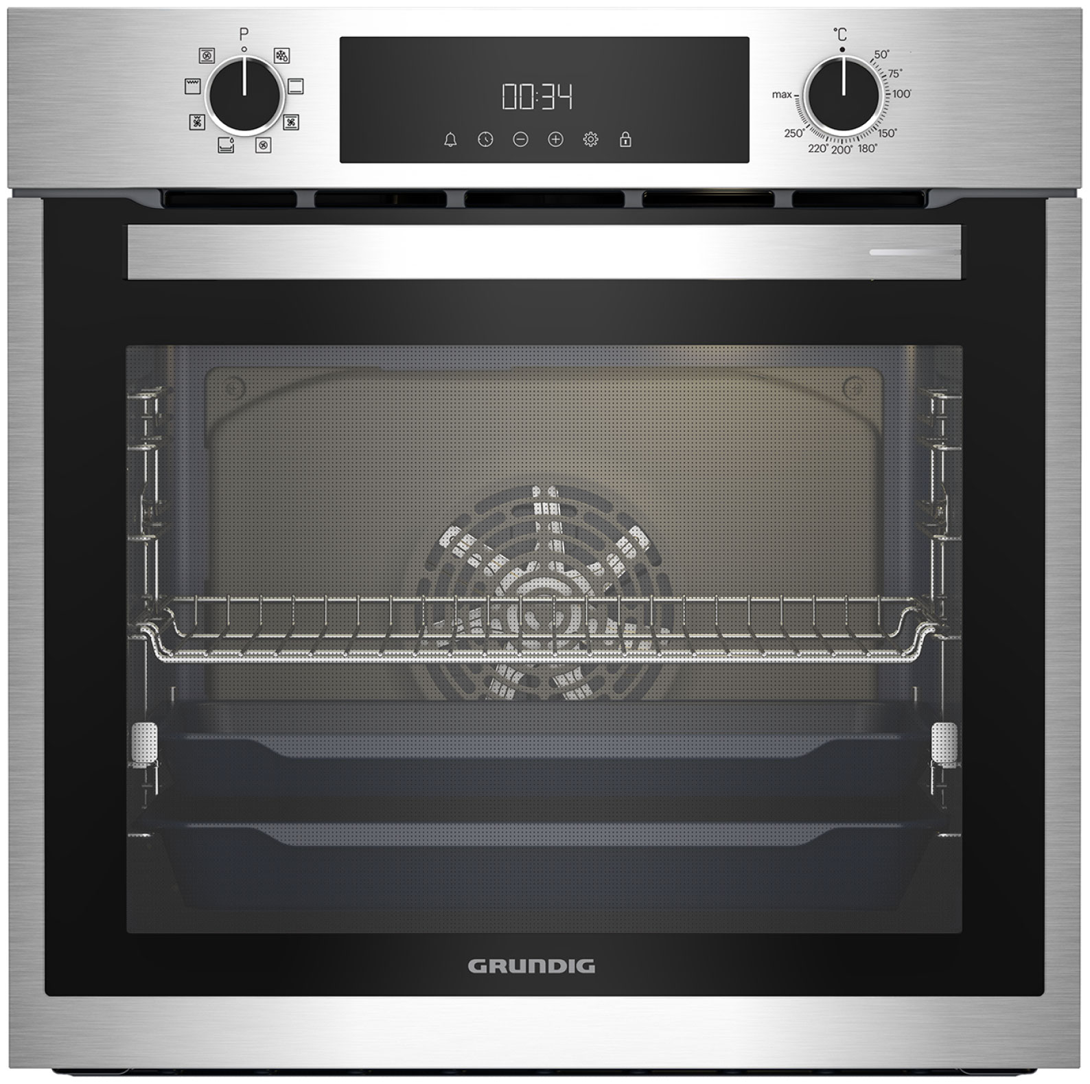 

Электрический духовой шкаф Grundig GEBM11300XC, нержавеющая сталь