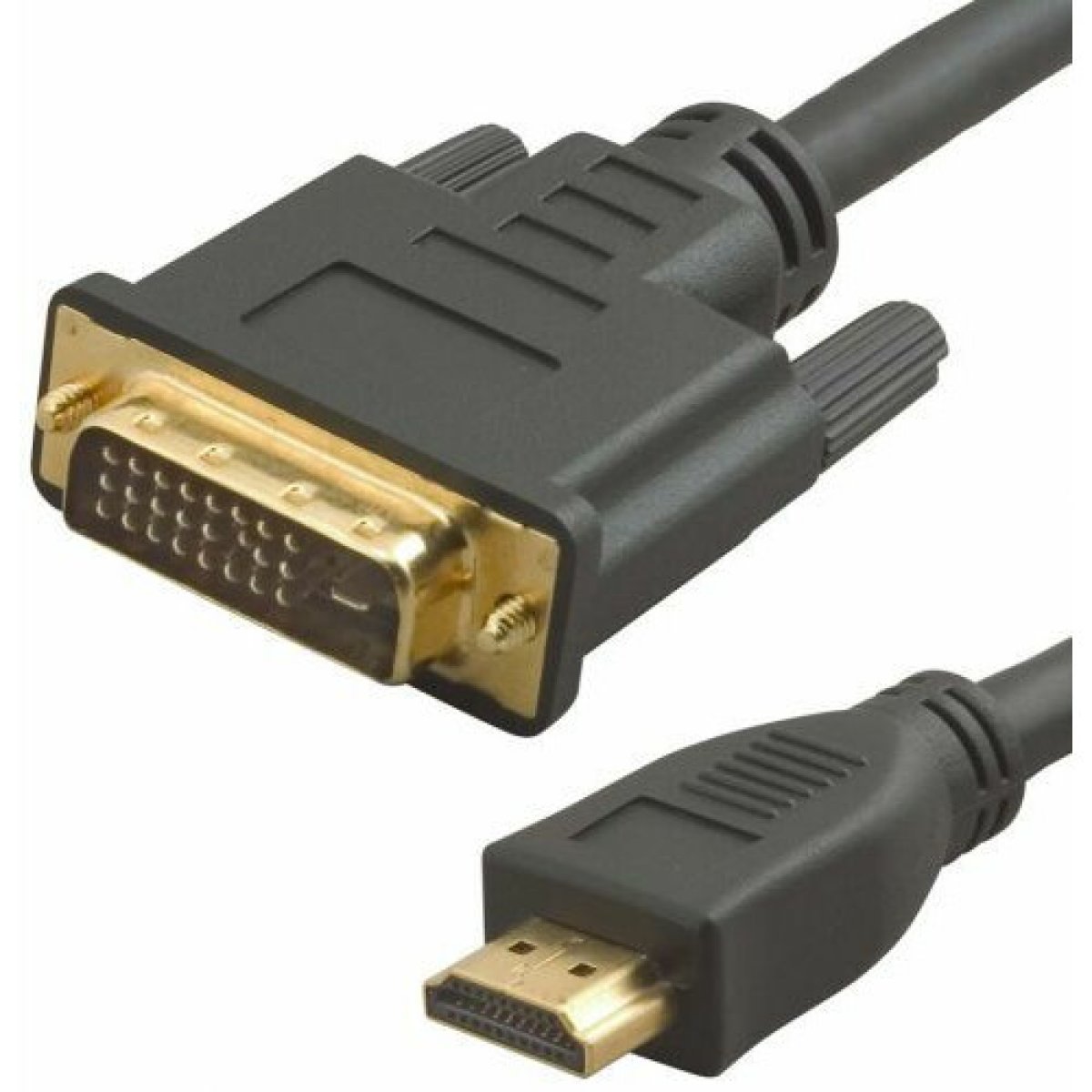 Изображение товара Кабель аудио-видео Noname Lazco WH-141 HDMI (m)/DVI-D(m) 15м. позолоч.конт. черный (WH-141(15M))